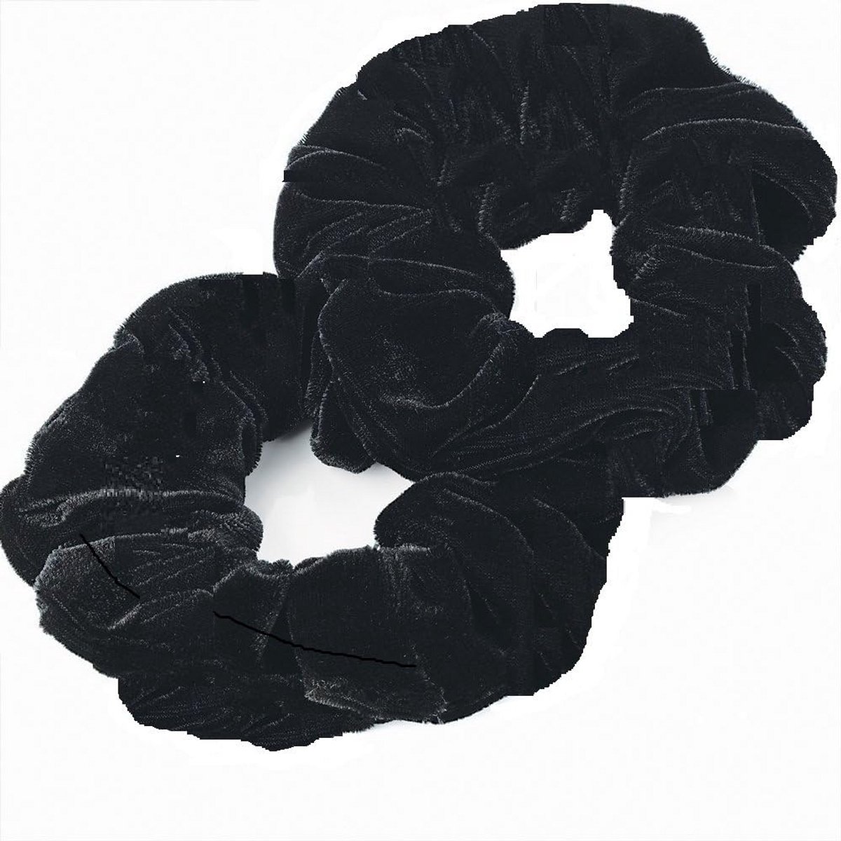 Set van 2 Extra Grote Fluweelzachte Haarkrullers Haarelastiekjes