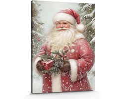 Klassieke Kerstman Kerst Wanddecoratie Canvas Kunst voor Fee