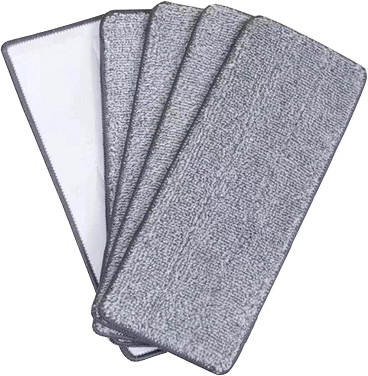 Herbruikbare Microvezel Dweilpads - 5 Stuks Vloerreiniging Nat en Droog Gebruik