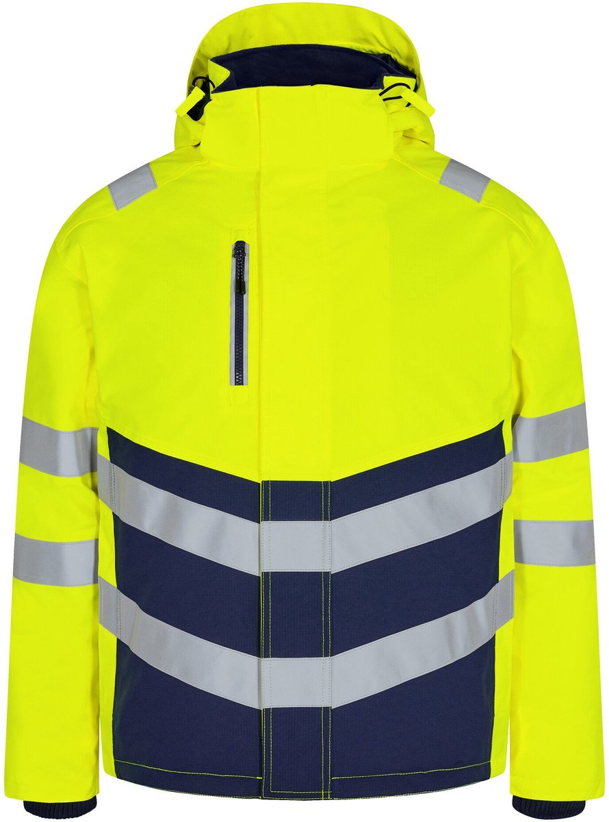 Engel Safety winterjack 1948-930 - Hi-vis Yellow / Blue Ink - XS