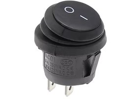 KCD1- Waterdichte ronde tuimelschakelaar 25 mm SPST 250V