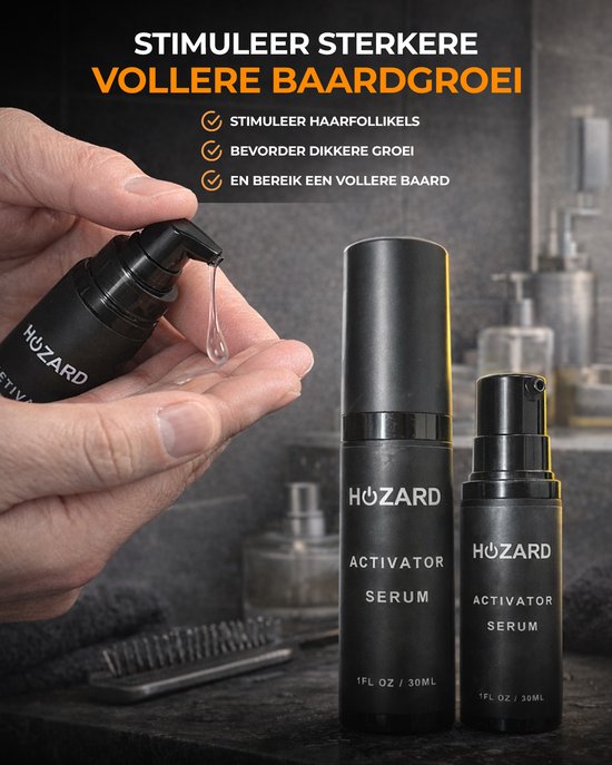 Baardgroei Kit met Dermaroller - Derma roller - Cadeau voor mannen - Baardgroei stimuleren - Baard serum - Verzorg set - Beard Growth Kit