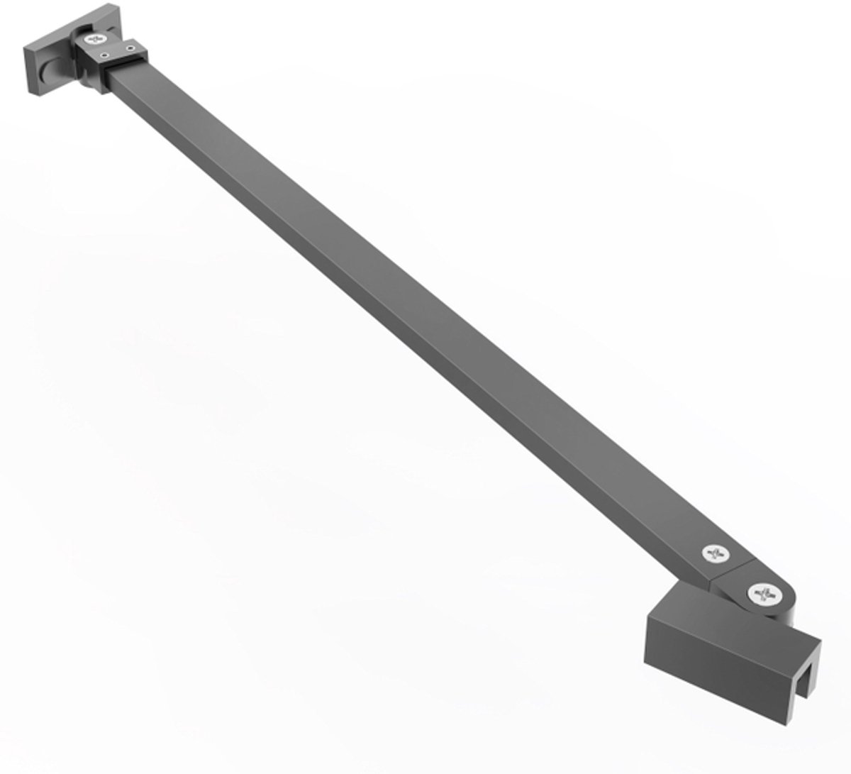 FugaFlow Eccelente Vetro Losse Stabilisatiestang - 120cm - draaibaar - gunmetal