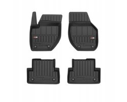 FROGUM PROLINE 3D Set - Rubberen Automatten + Kofferbakmat - Geschikt voor VOLVO V40 II Hatchback (2012-2019) - Hoge laadvloer - Zwart