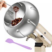 Coating Machine Opzetstuk RVS voor KitchenAid 4.5QT & 5QT Tilt-Head Stand Mixers van MMOBIEL – Coating Machine Accessoire voor Gelijkmatig Gecoate Noten, Chocolade, Gevriesdroogd Fruit & Snacks