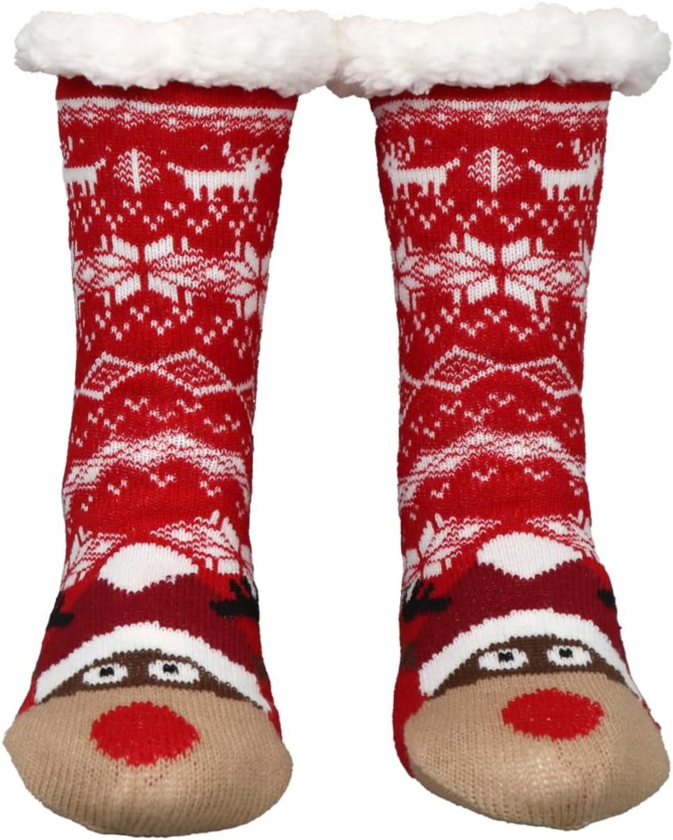 Dikke, warme huissokken voor dames met antislip, ideaal voor winter en cadeau