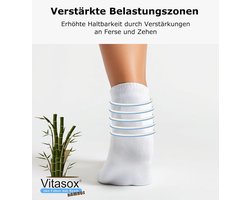 6 Paar Naadloze Bamboo Sokken - Comfortabele Elastische Rand en Versterkte Teentop
