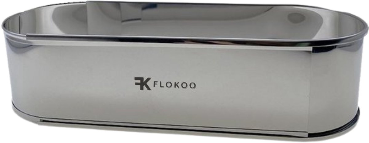 Roestvrijstalen sloffenring - Verstelbaar Bakframe - RVS - 27 - 40 cm ? Sloffen ? Taarten - Vruchtentaarten - Bakslof Verstelbaar