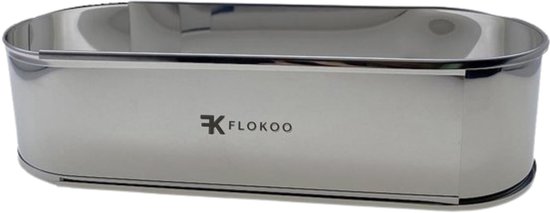 Roestvrijstalen sloffenring - Verstelbaar Bakframe - RVS - 27 - 40 cm – Sloffen – Taarten - Vruchtentaarten - Bakslof Verstelbaar