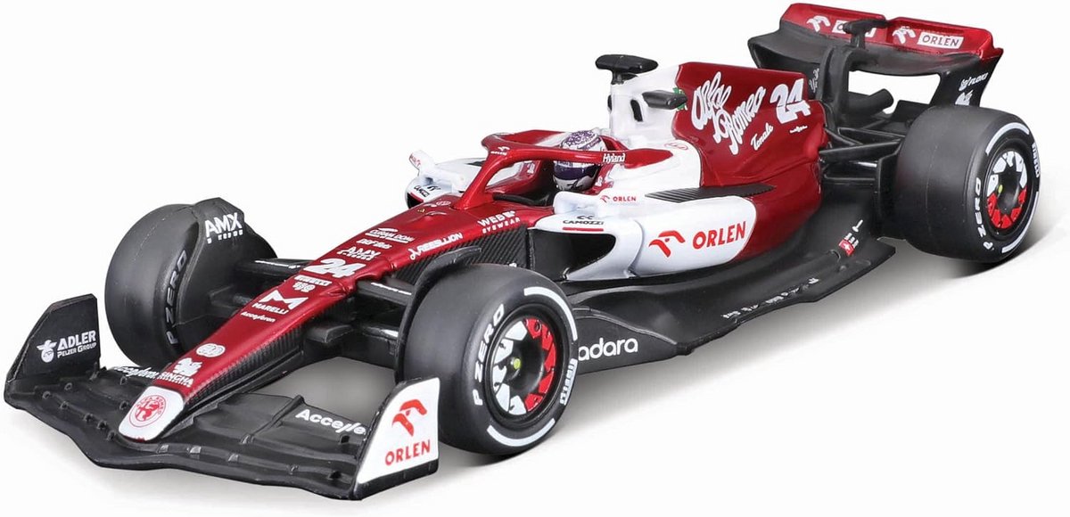 Schaalmodel Formule 1 Auto C42 1:43 | Raceauto met Coureur en Displaydoos