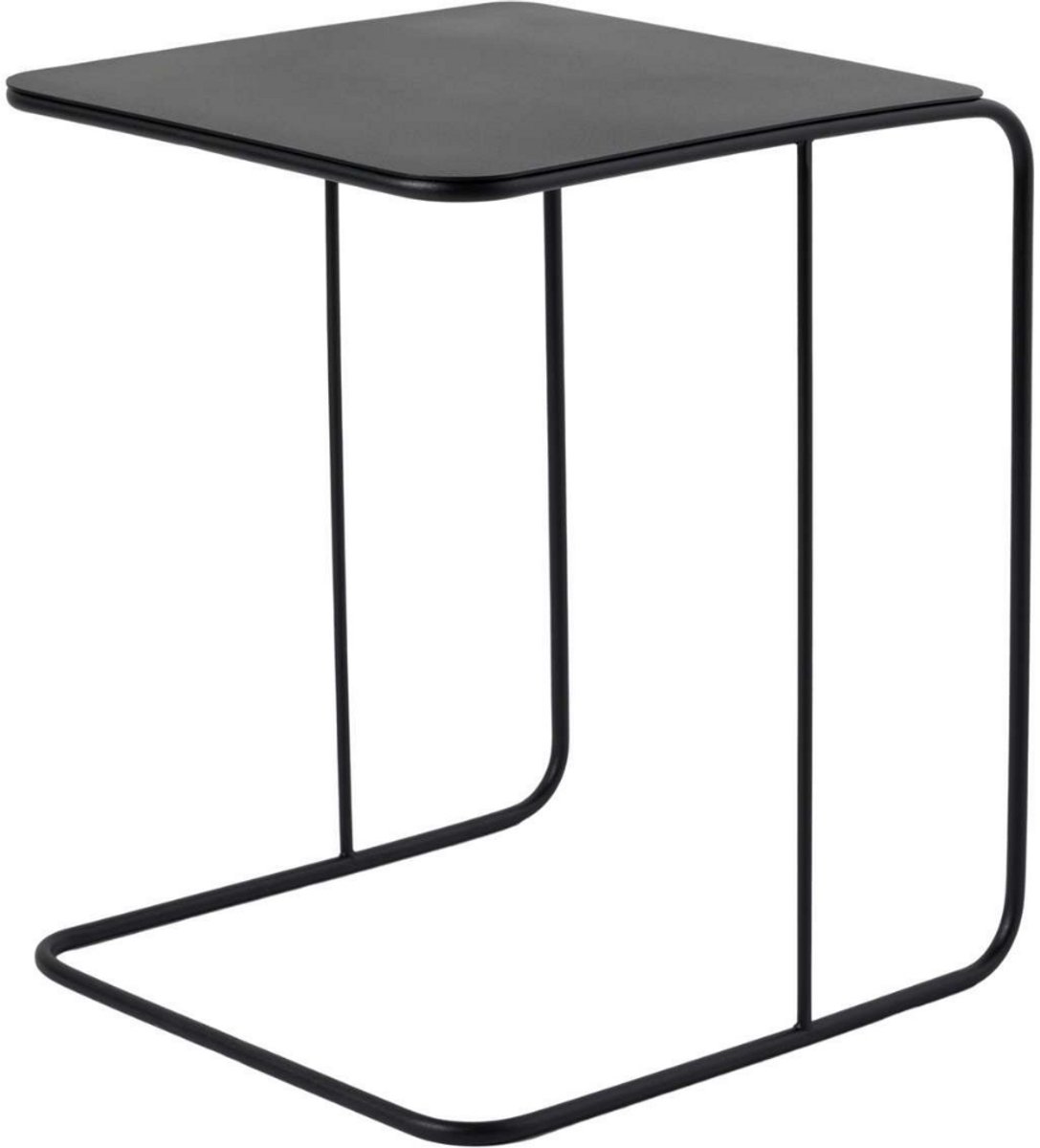 CALICOSY - Bijzettafel met metalen blad H46 cm - OWEN