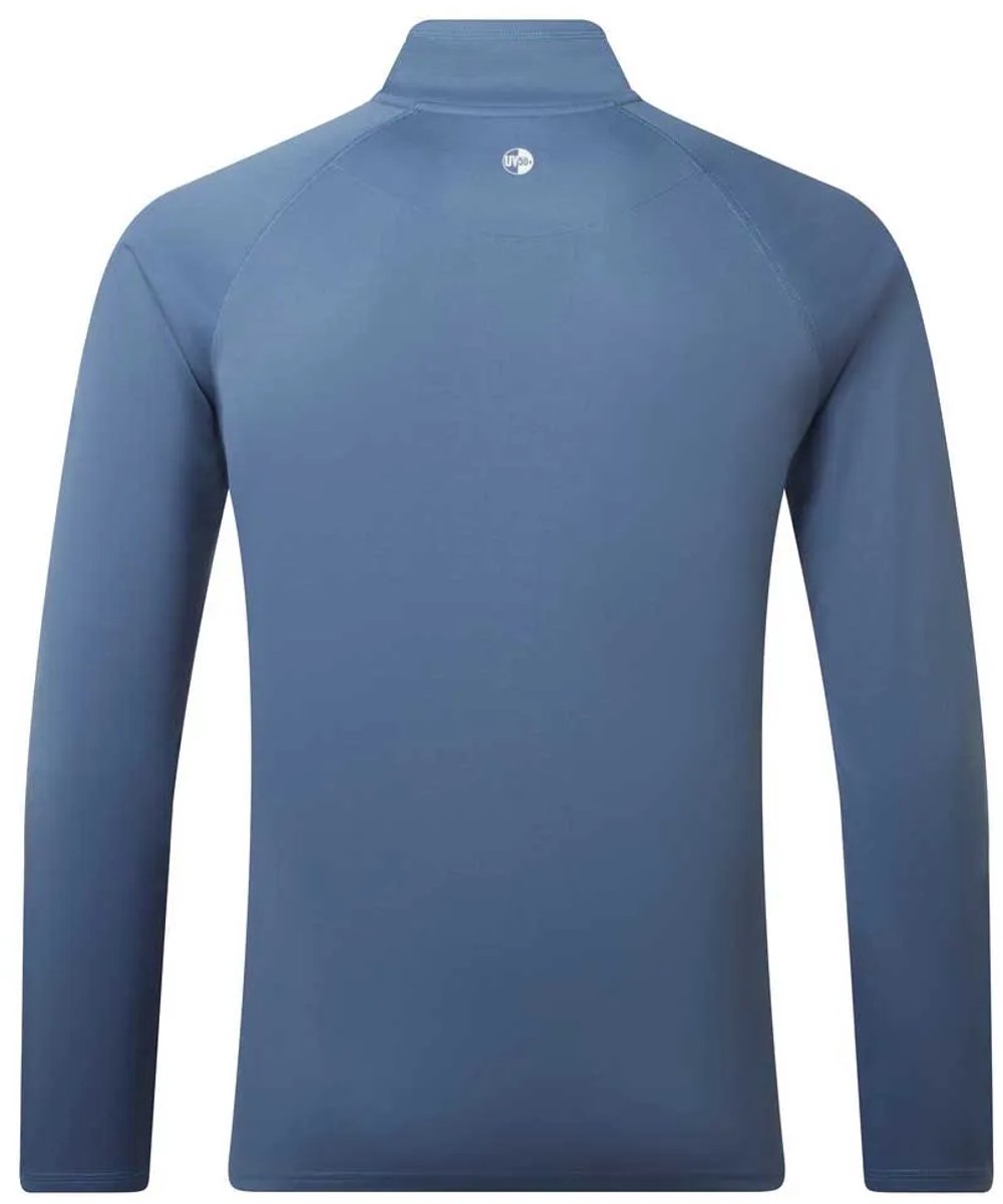 Gill Uv-shirt Met Lange Mouwen En Rits Blauw M Man