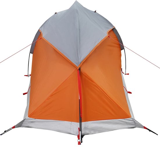 vidaXL - Koepeltent - 1-persoons - waterdicht - grijs - en - oranje van Vidaxl — afbeelding 4