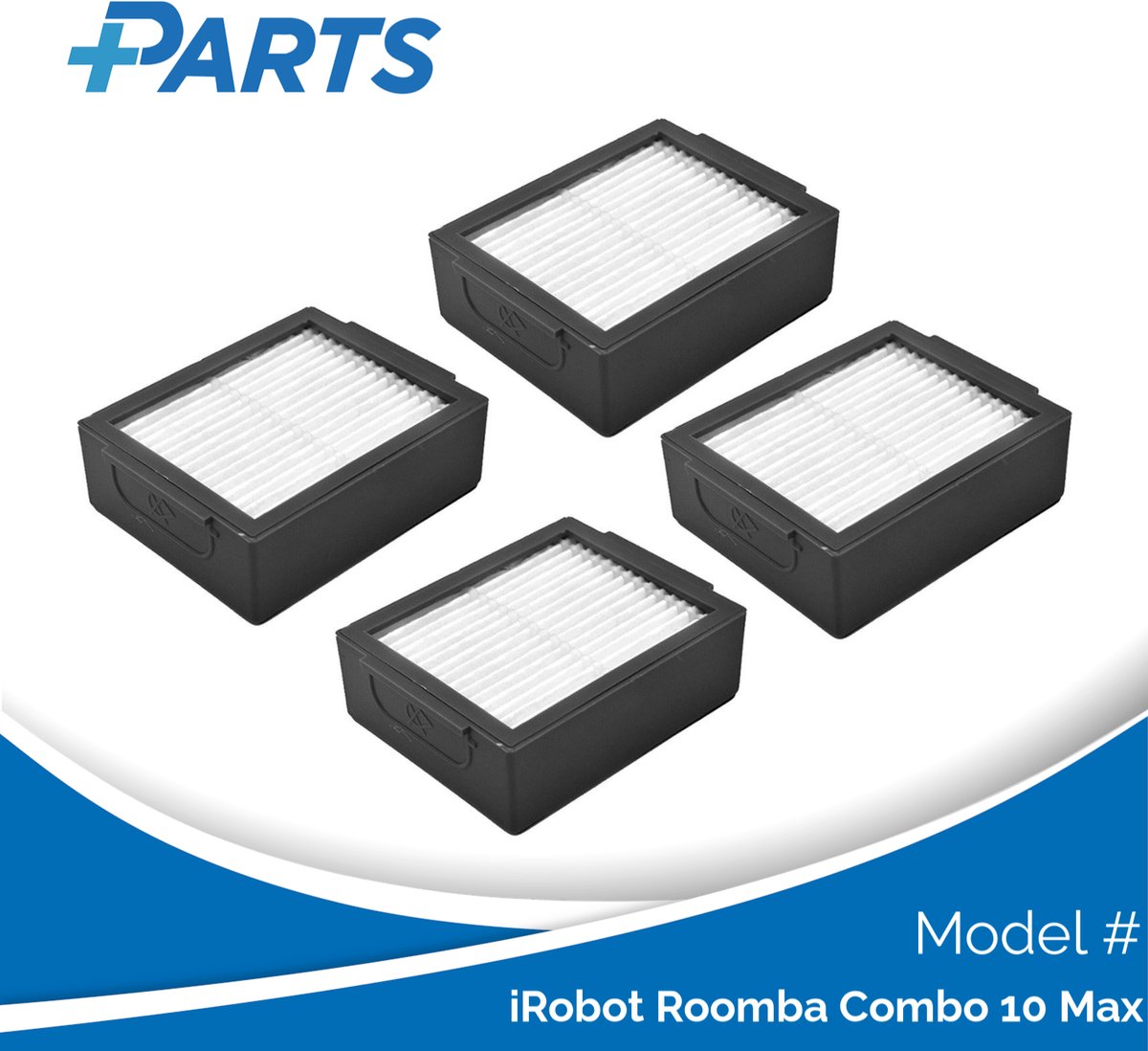 iRobot Roomba Combo 10 Max Filters (4 Stuks, Plus.Parts® alternatief voor 4785883 / 4785887)