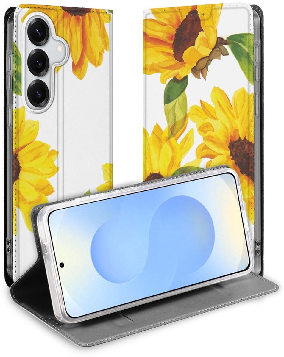 Samsung Galaxy S26 Book Case Zonnebloemen