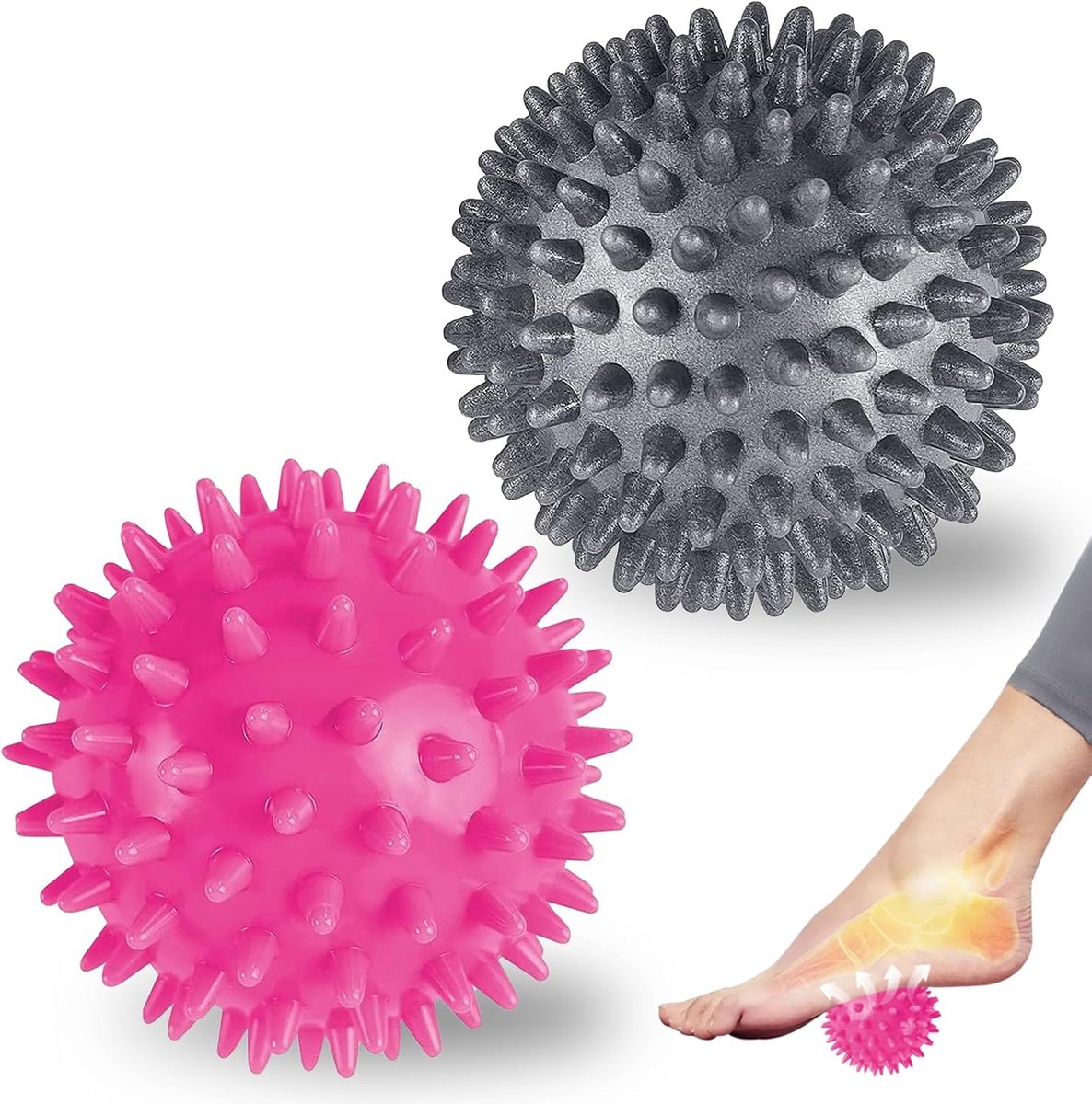 Set van 2 Massage Ballen 7 cm voor Triggerpoint Massage en Spierherstel