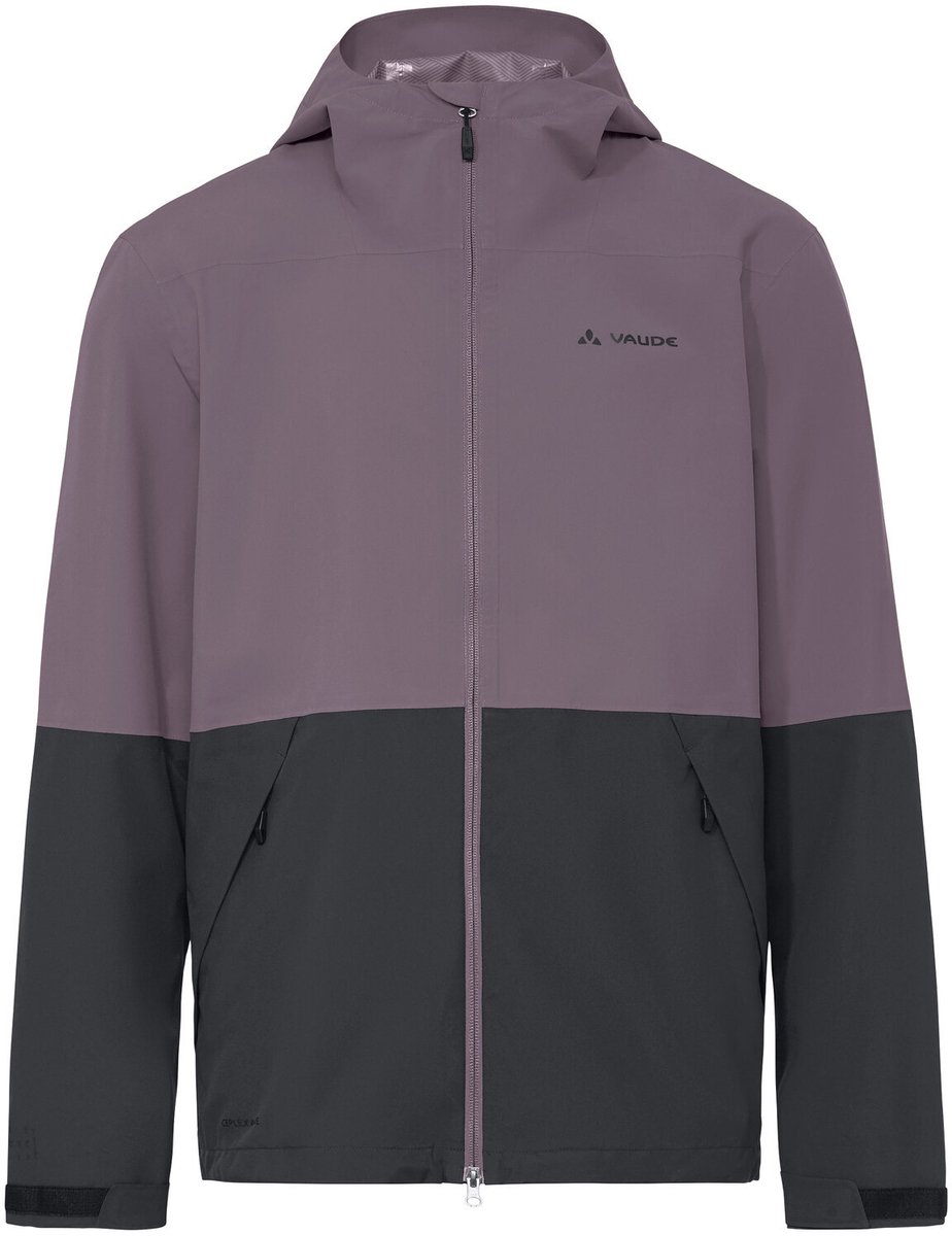 VAUDE Neyland 2.5L jas hardshell jas heren outdoor sportjassen waterdicht winddicht hardshell capuchon gewone pasvorm Paars