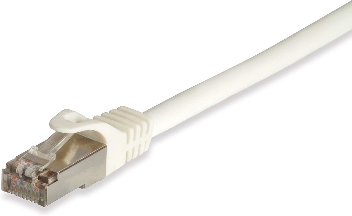 Netwerkkabel RJ45 Cat 6A Pro S/FTP 10 meter Wit Hoge Snelheid