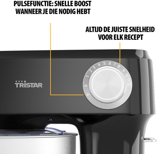 Tristar MX-4870 - keukenmachine 800W - 4,5L mengkom - 12 programma's van Tristar — afbeelding 5