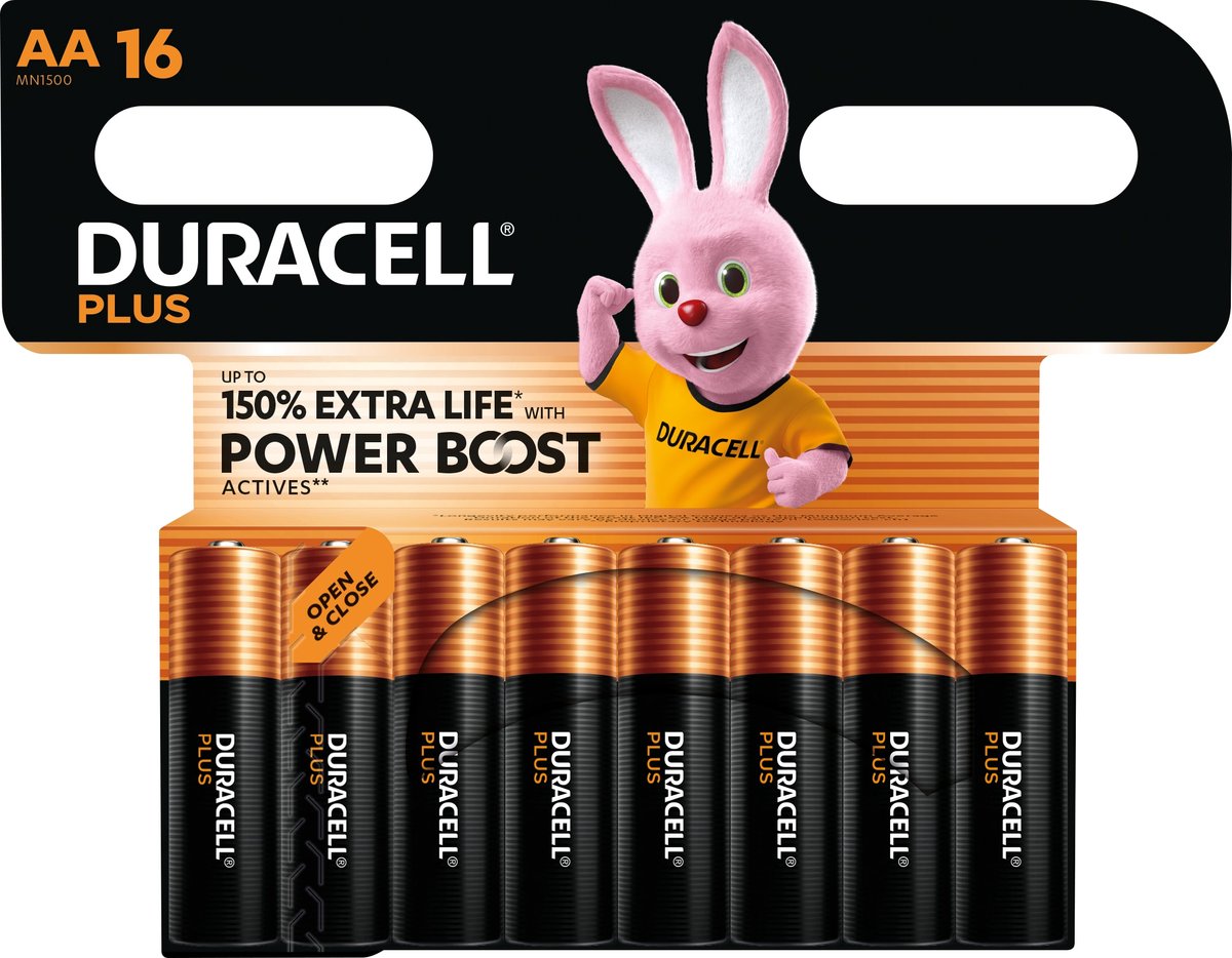 Duracell Alkaline Mainline Bst Aa X16 Batterijen
