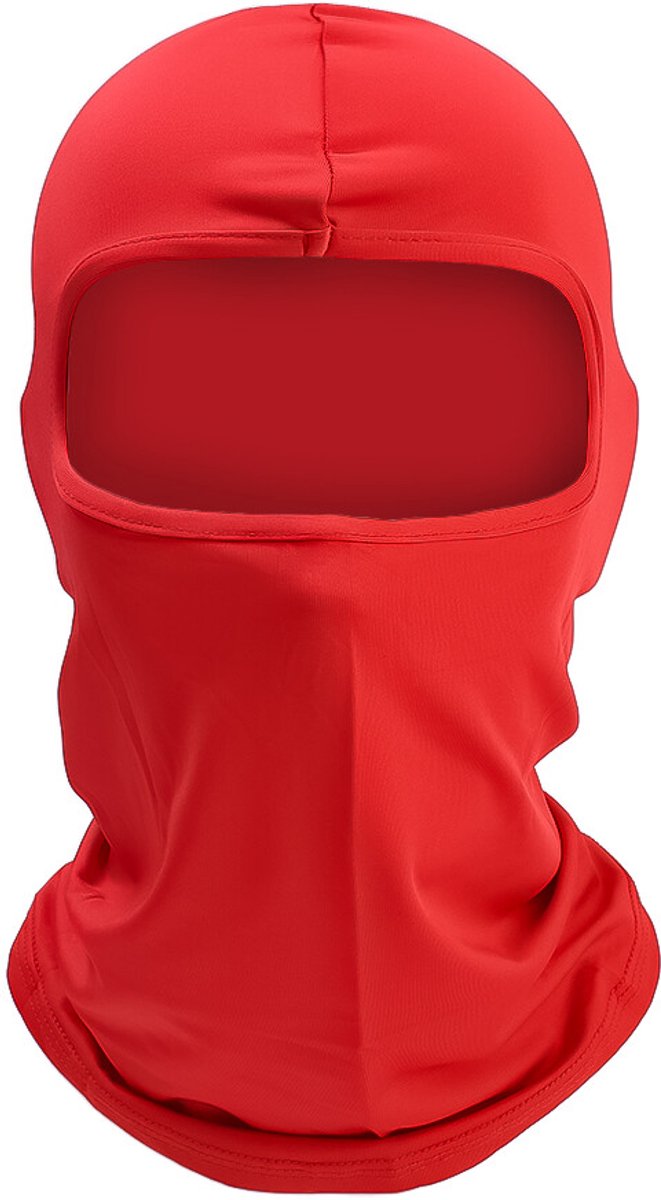 Gezichtsmasker Balaclava Bivakmuts Mask Helmmuts Winddicht Wintermasker Ski/Motor/Outdoor masker Mondmasker Nekwarmer/halswarmer Universeel – Jonyx Rood