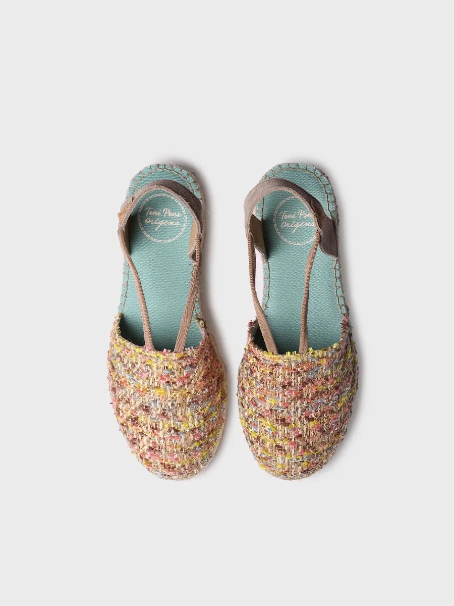 Veelkleurige espadrilles met elastiek aan de zijkant | ELSA-CO