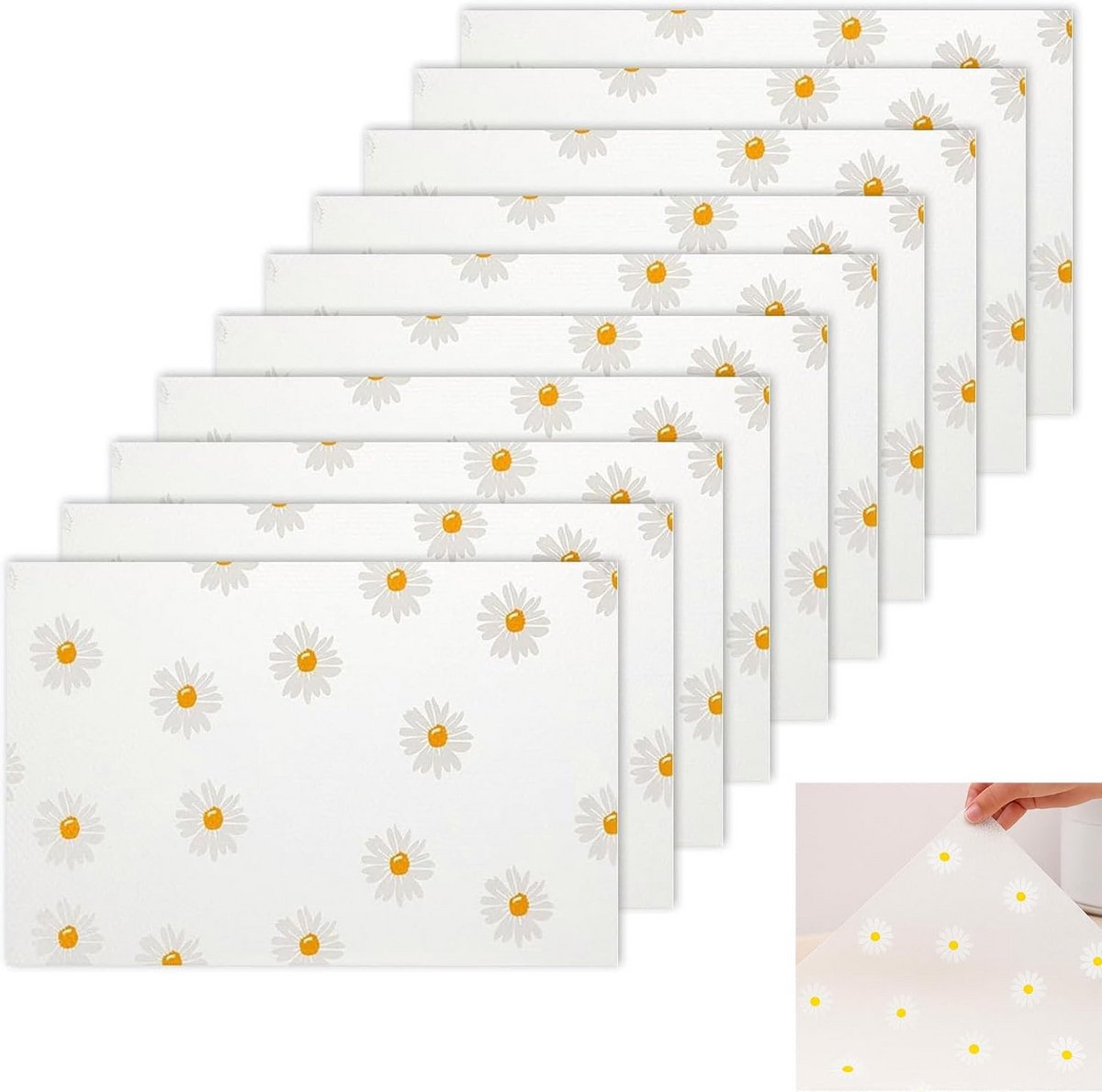 10x Antislip Koelkastmatten & Lade Bekleders Transparant 45x30 cm