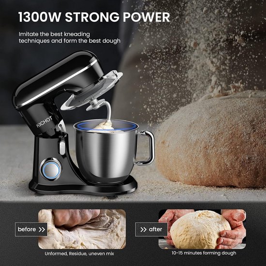 Mixer met Mengkom - Keukenmachine - Keukenrobot - Koken van Merkloos — afbeelding 4