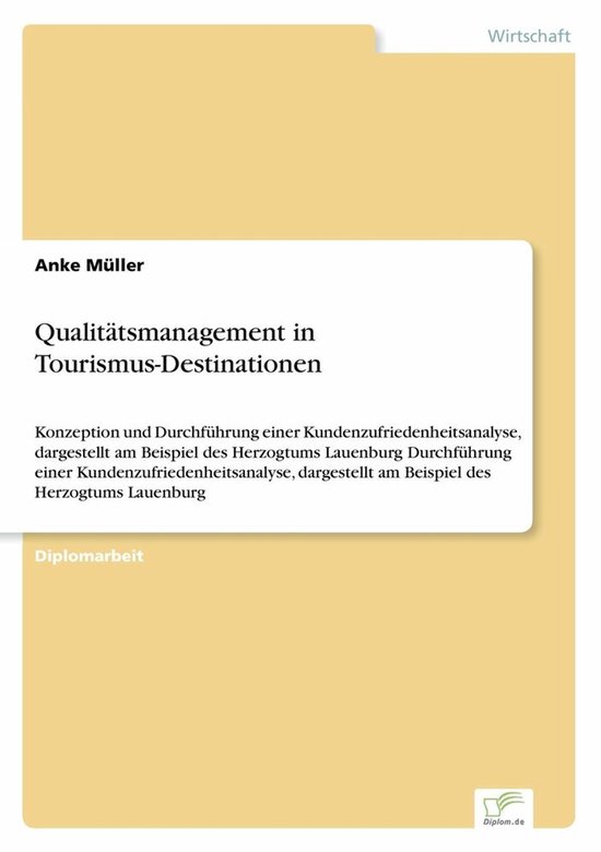 Qualitätsmanagement in Tourismus-Destinationen - cover