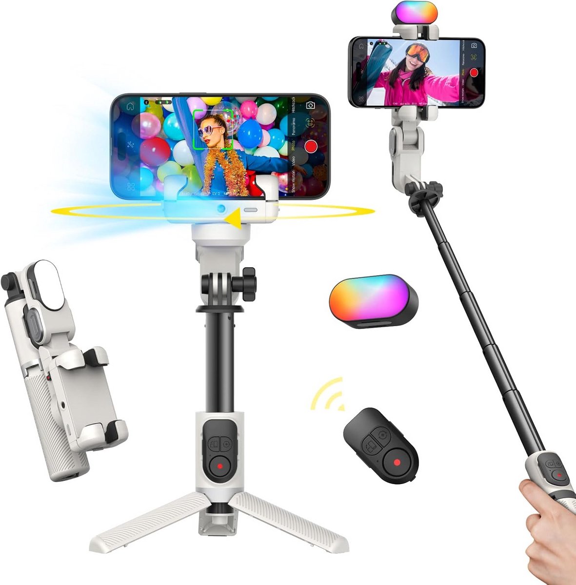Gimbal Smartphone - Selfiestick - Tripod Verstelbaar