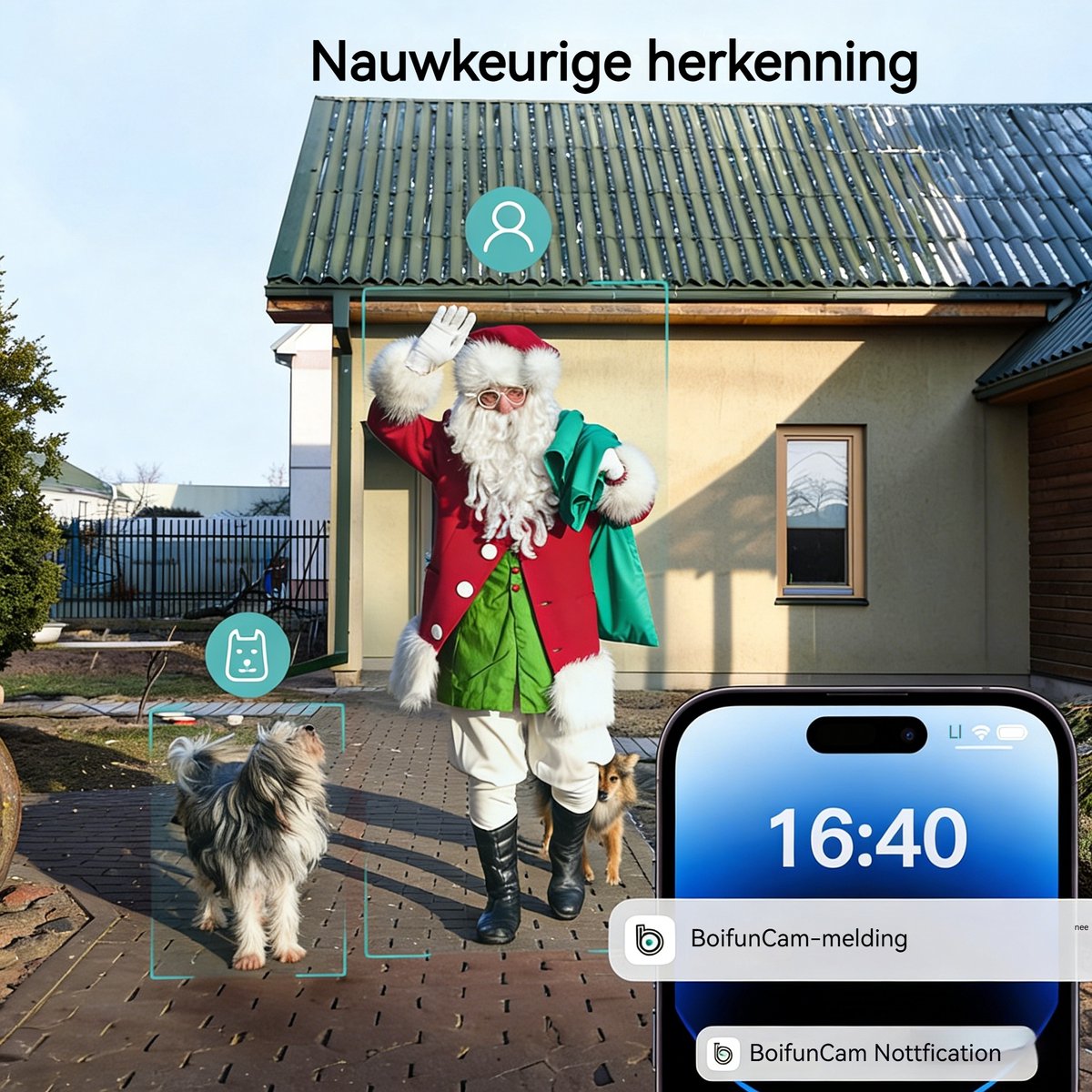 BOIFUN Video Deurbel met Camera 2K en Nachtzicht - afbeelding 2