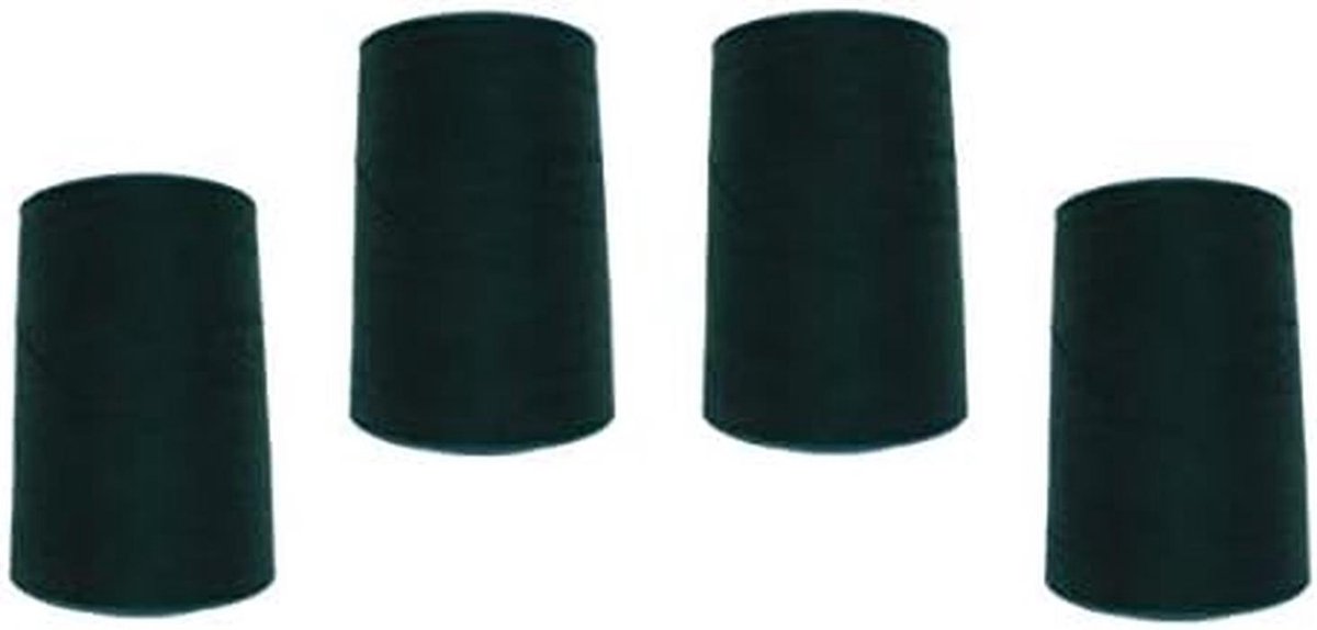 Set van 4 Kegels Overlockgaren Naaigaren Polyester 120 Donkergroen