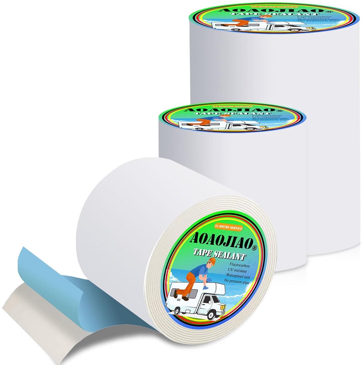 Waterdichte Afdichtingstape Butyl Wit - Voor Camper, Caravan, Dak en Voegen Reparaties (5 cm x 10 m)