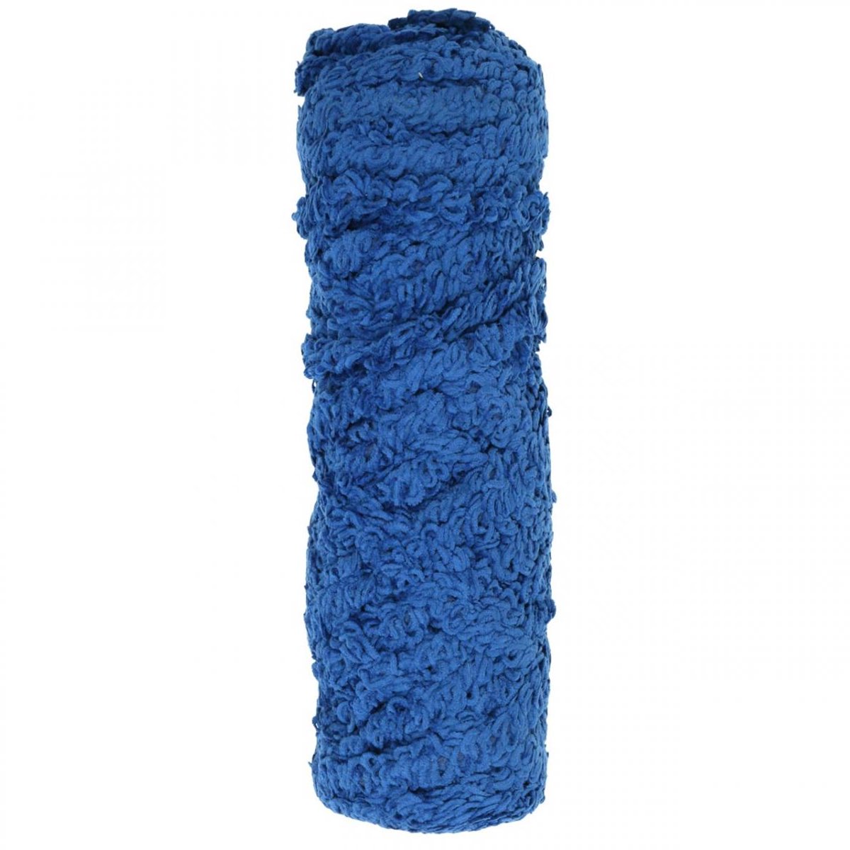 Viltkoord fleece Mirabell geringd blauw 35m