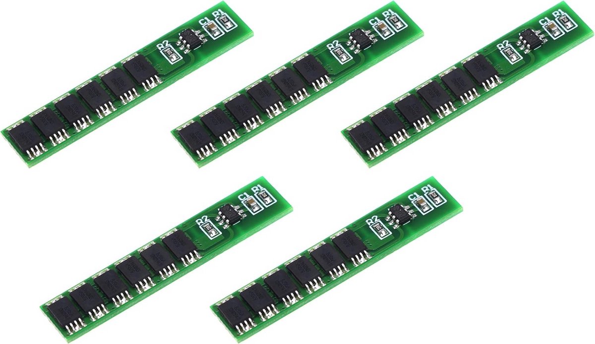 5 Stuks 1S 15A BMS Laadbeschermingsmodule voor 3.7V 18650 Li-ion Batterij