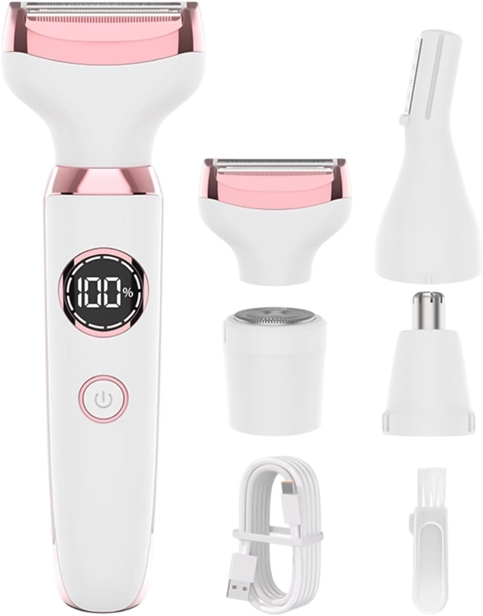 Elektrisch Scheerapparaat - Vrouwen Trimmer - Persoonlijke Verzorging - Snel Oplaadbaar - 16 x 5 cm