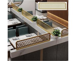Tafelblad Scheider - Eetruimte Verdeler - Restaurant Inrichting - Stevig IJzeren Frame - 90 cm Lengte - Goud