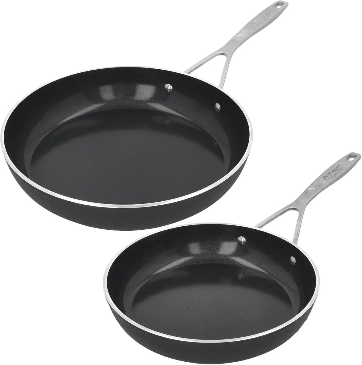 Koekenpannenset - Kookpannenset - Allround Koken - Specifieke Bodem Vorm - 24 28 cm - Aluminium