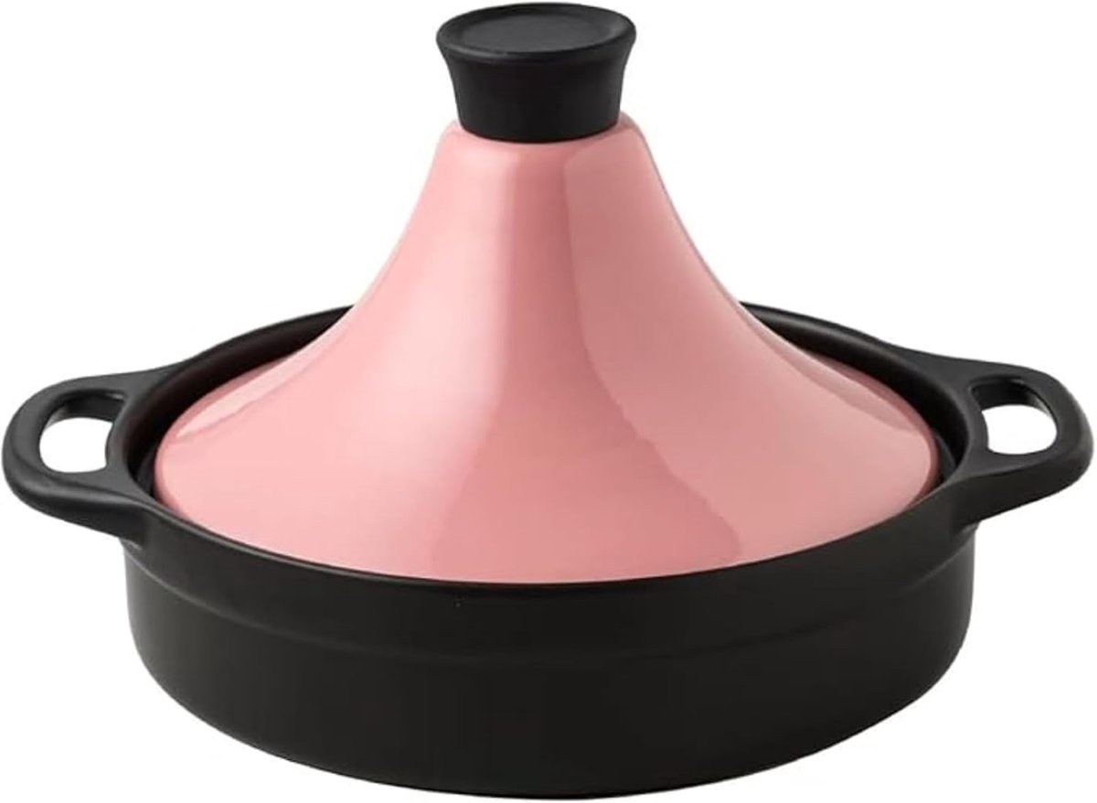 Keramische tajine - Stoofpot - Langzaam koken - Uniek deksel ontwerp - Zoals afgebeeld