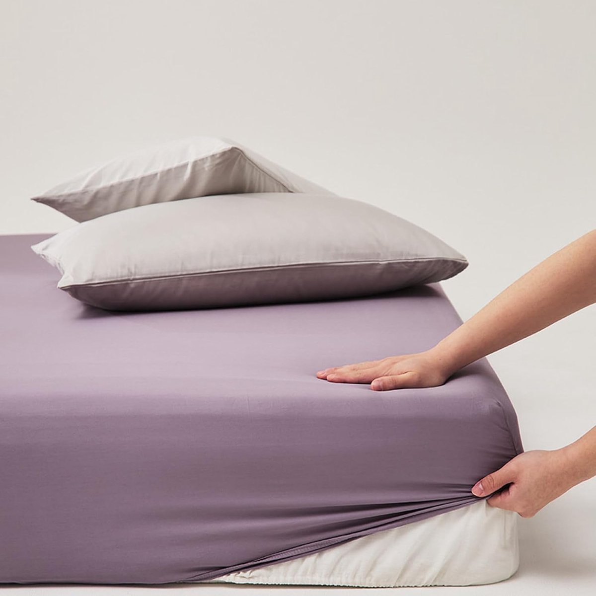 Hoeslaken Katoen - Zacht Laken - Comfortabele Nachtrust - Moderne Minimalistische Stijl -