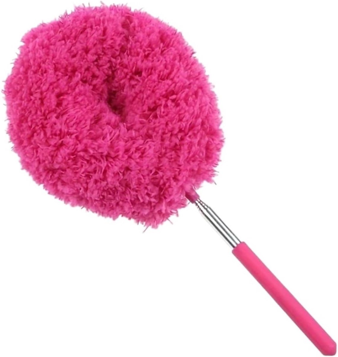 Plumeuw - Stofwisser - Hoge Oppervlakken - Verstelbare Lengte - 80 cm Bereik - Rozenrood