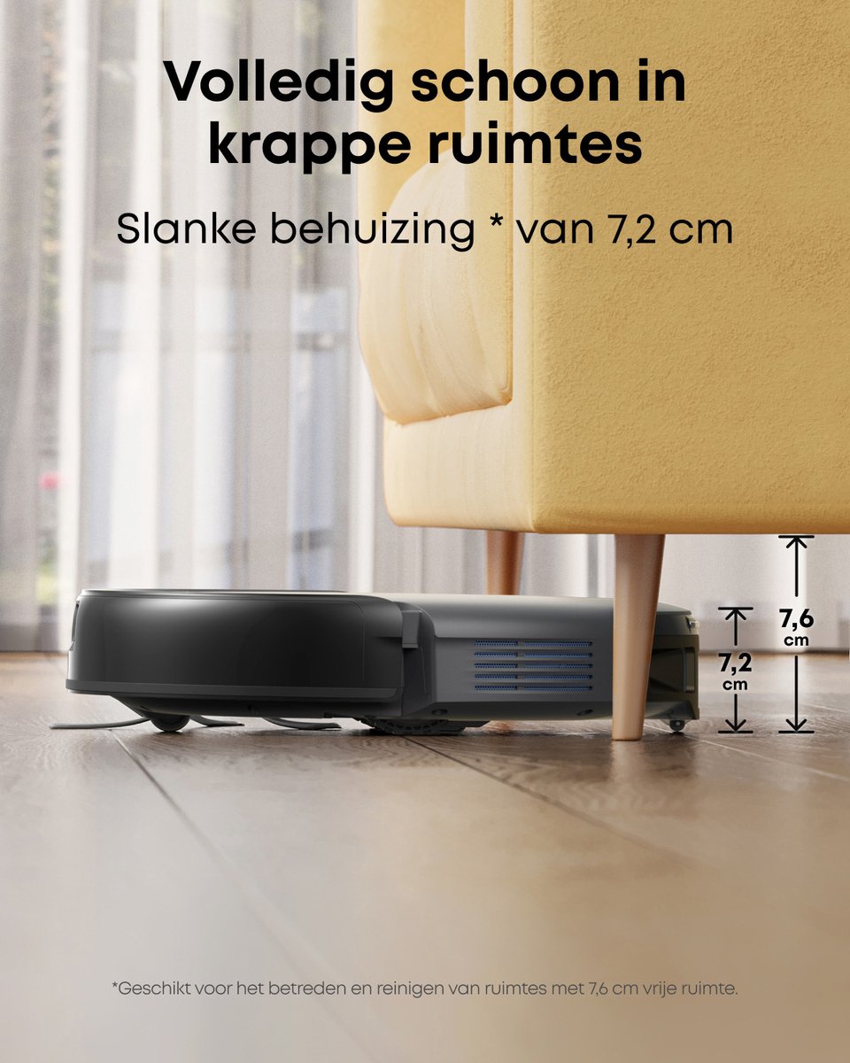 eufy C10 Robotstofzuiger 4000Pa Slank - afbeelding 3