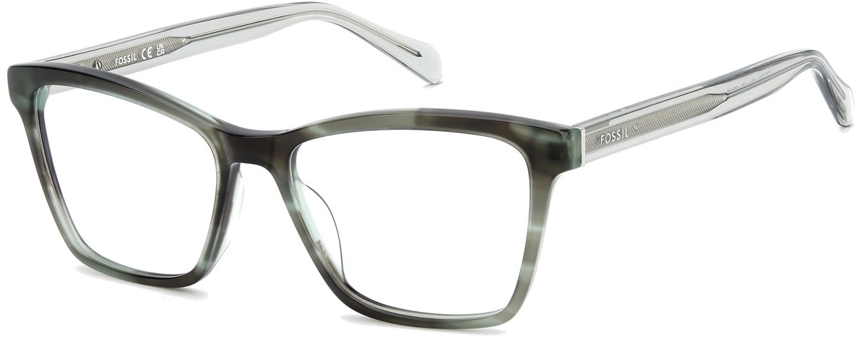 Fossil FOS 7212 Blue grey horn 54/17/140 WOMAN Brilmonturen