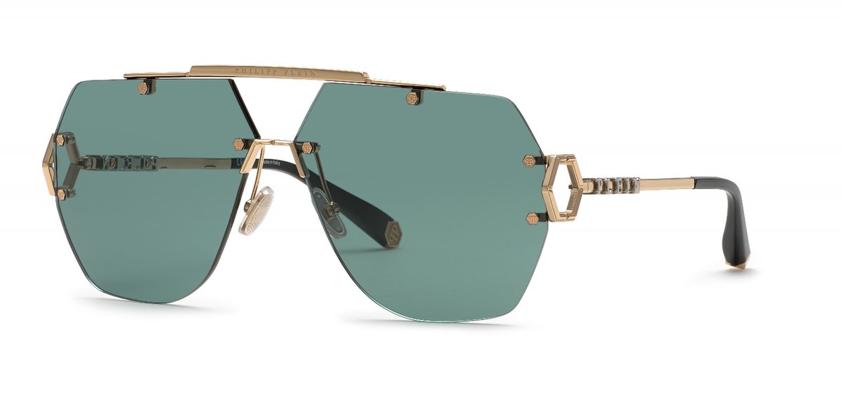 Philipp Plein SPP111 Oro rose' lucido c/parti palladio lucido 66/11/135 UNISEX Zonnebrillen