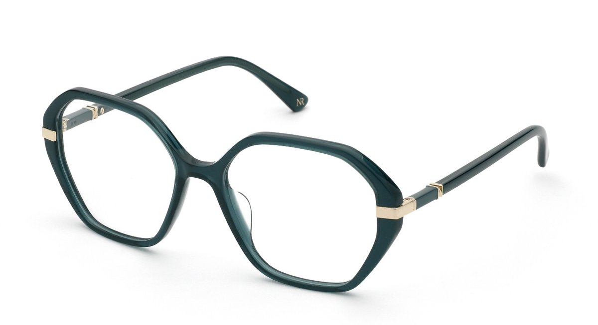 Nina Ricci VNR370 Verde petrolio trasparente 53/16/140 WOMAN Brilmonturen