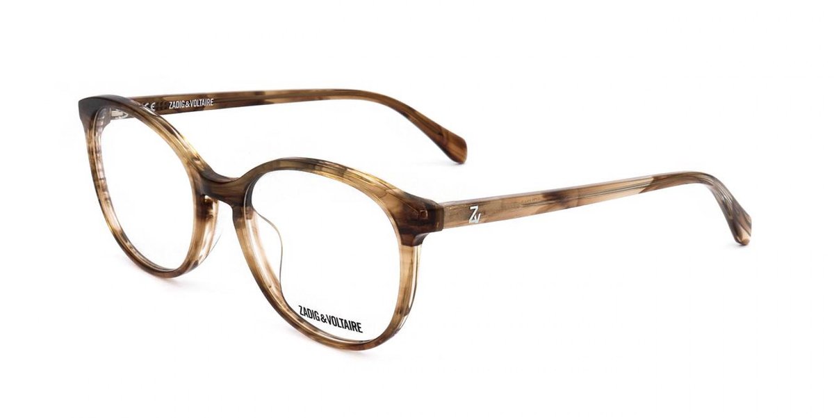 Zadig & Voltaire VZV317 Shiny striped sand 52/18/135 WOMAN Brilmonturen