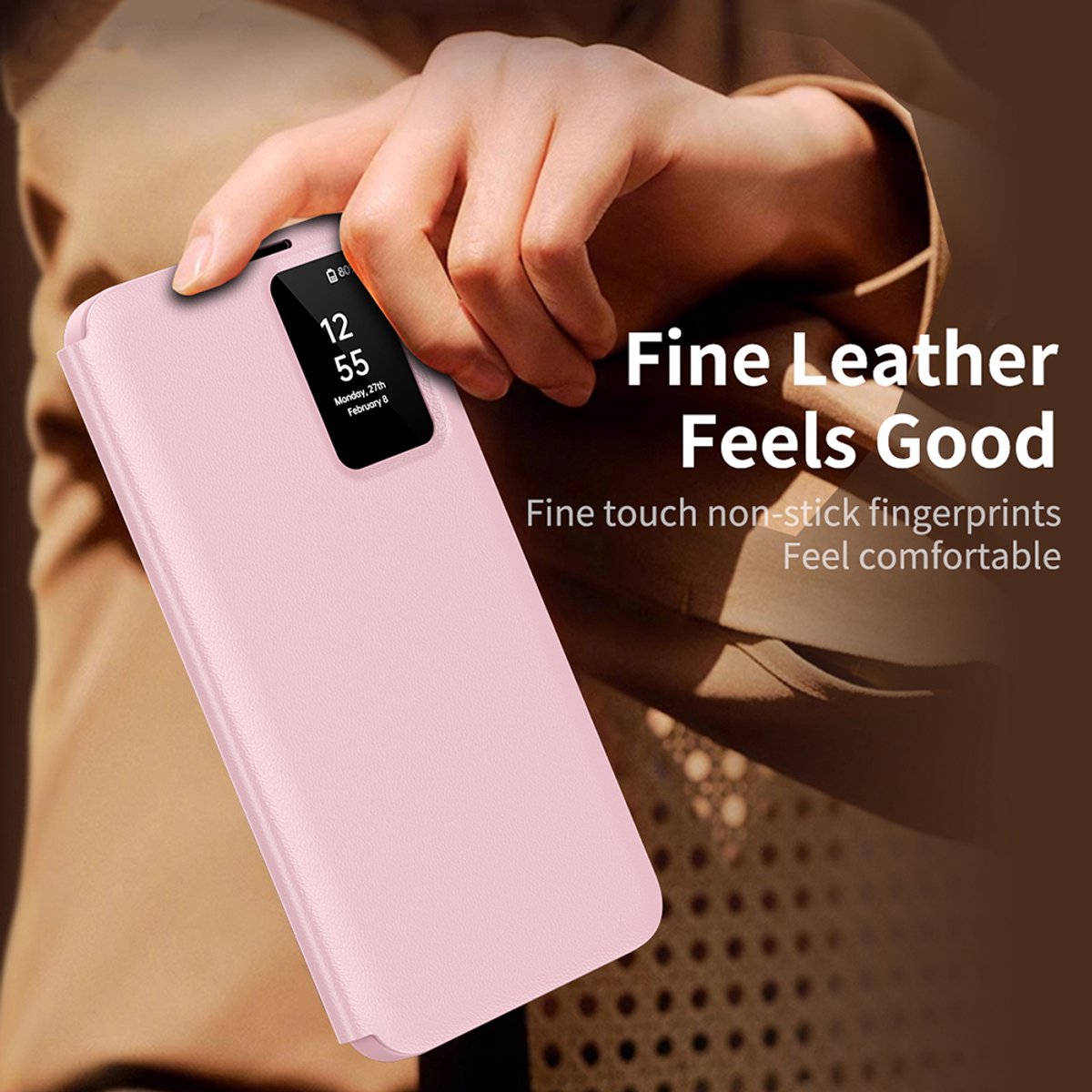 Techsuit - SmartView Series - Samsung Galaxy A56 5G - Pink