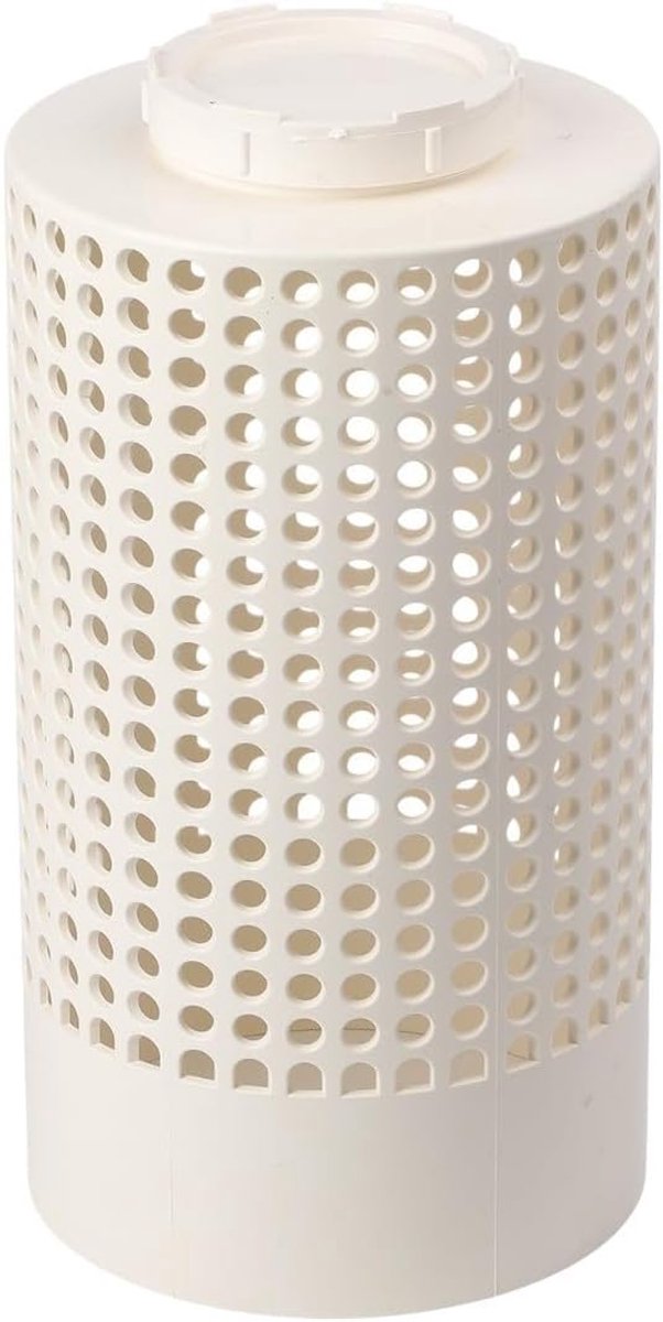 Compostbak Ondergronds - Afvalverwerker Tuin - Efficiënte Compostering - Met Drainagefilter - 200mm Diameter - Wit