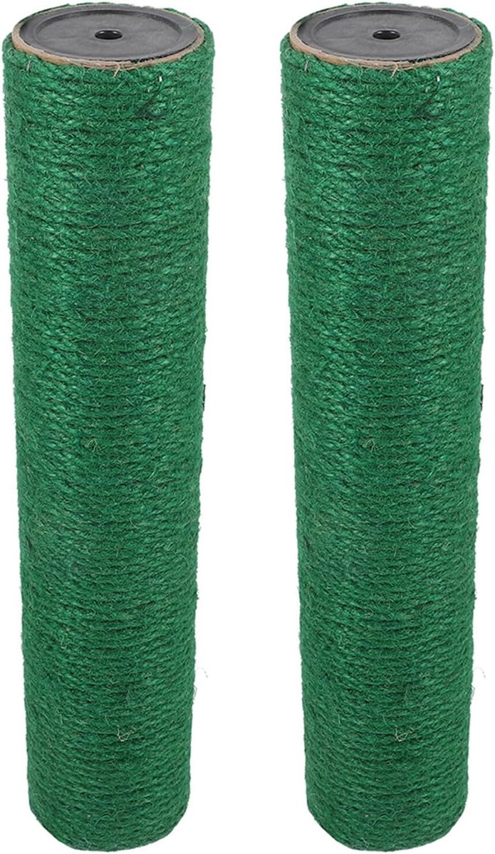 Krabpaal Onderdelen - Katten Krabben - Meubels Beschermen - Natuurlijk Sisal - 30 cm - Groen