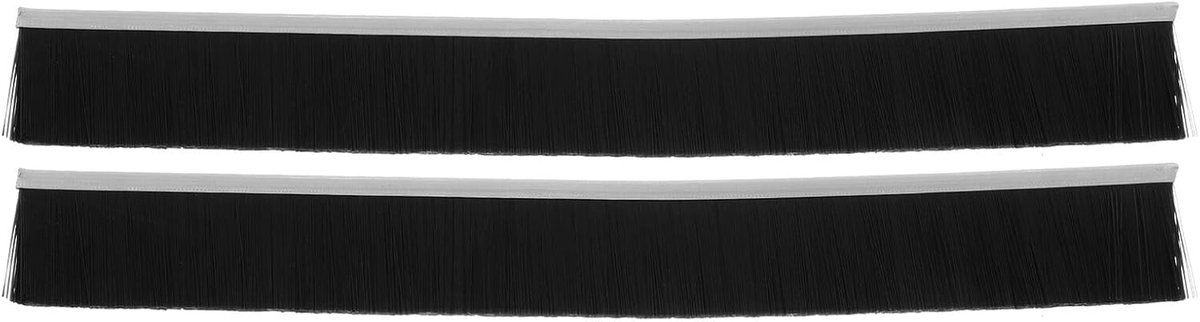 Brievenbus Borstel Strip - Tochtwering Afdichting - Brievenbus Bescherming - Waterdicht Nylon Materiaal - 30x3.5cm - Zwart